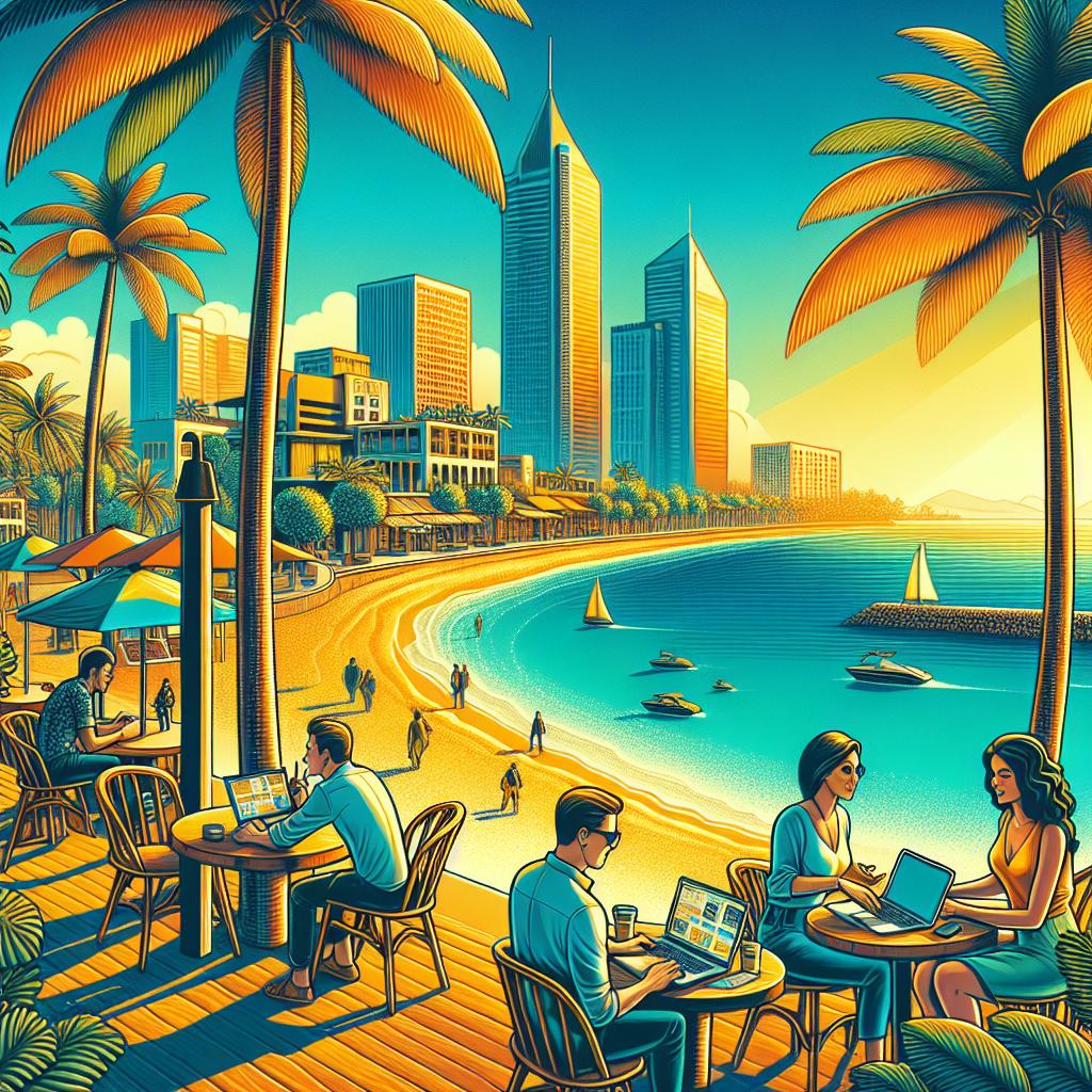 Top U.S. Beach City Emerges as Premier Haven for Digital Nomads